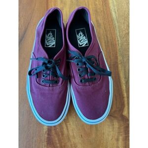Vans Classic Maroon Lace up Mens 7, Women's 8.5